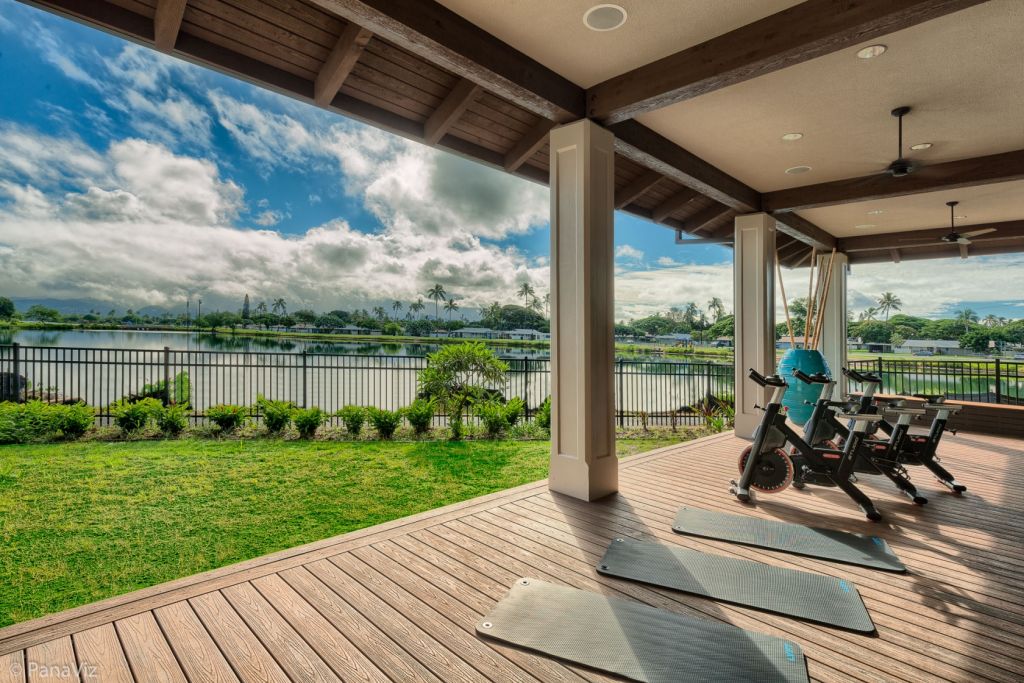 A gym with a view.