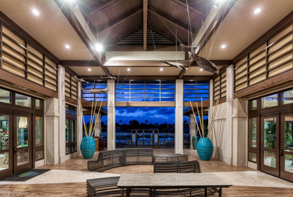 The entrance and lobby.