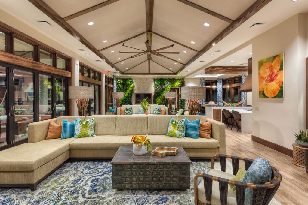 The devolopers had invested in welcoming and vibrant communal spaces.