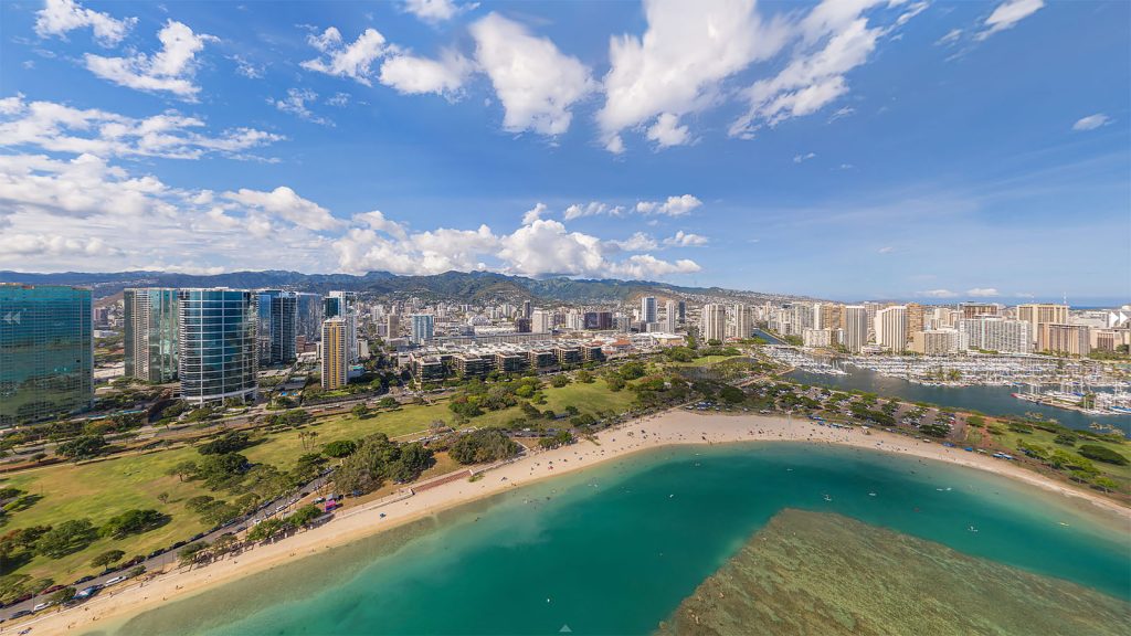 Aerial Panorama of Developments - Ala Moana