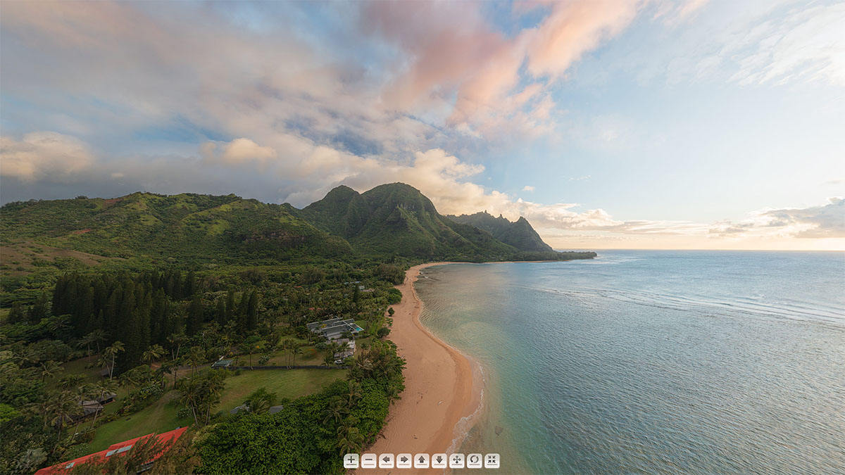 Hae'na Point Aerial Panorama