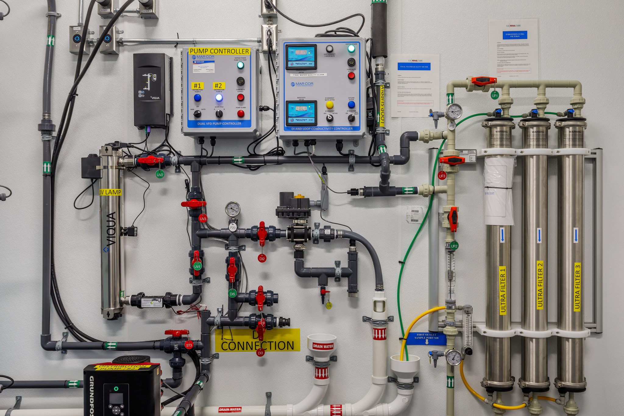 Technical Water Filtration & Control System — Industrial Infrastructure Photography