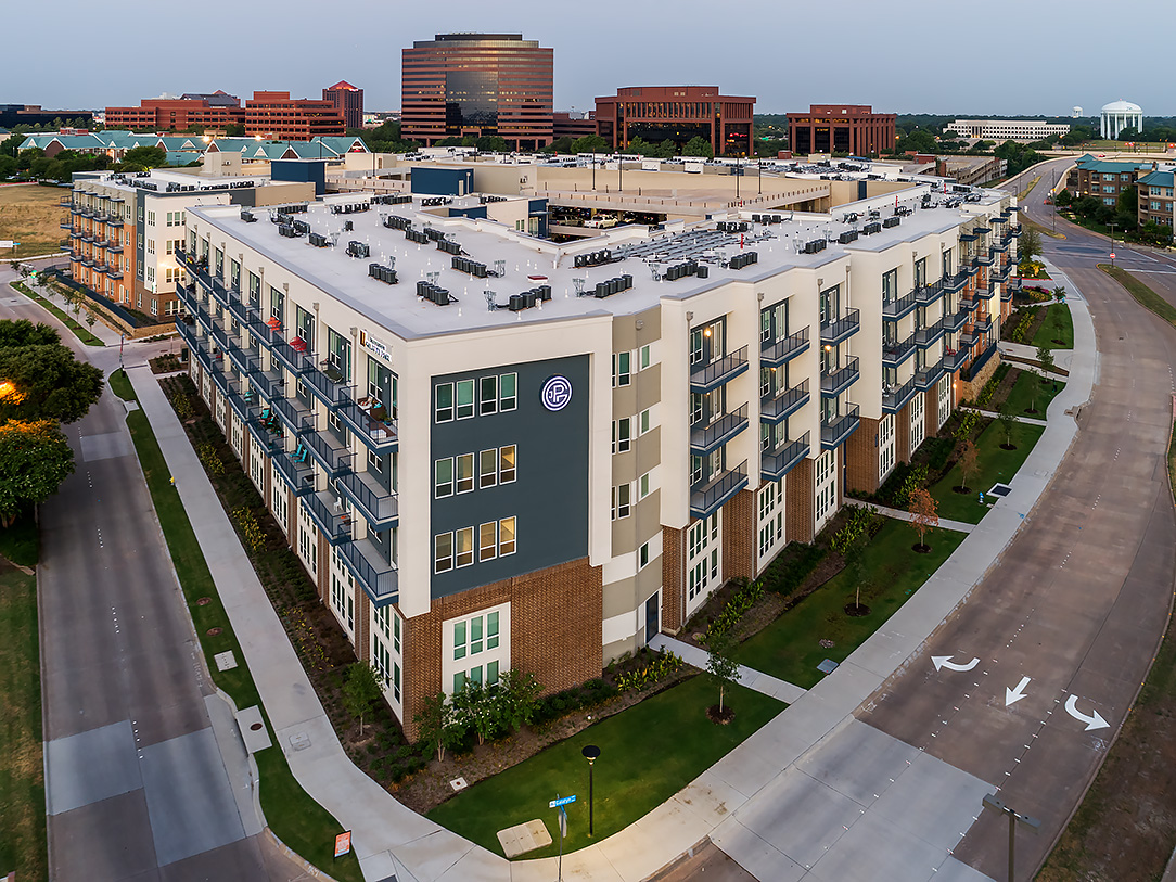 Aerial View of Class A multifamily development