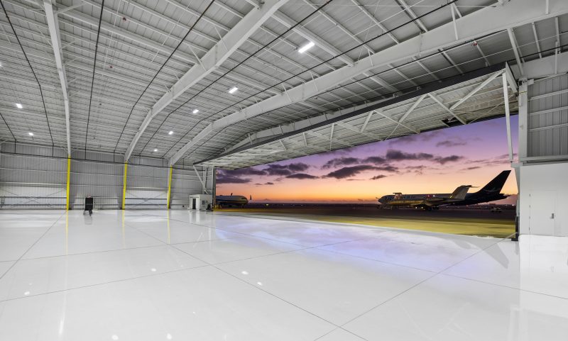 Infrastructure photo aircraft hangar architectural photography in kona