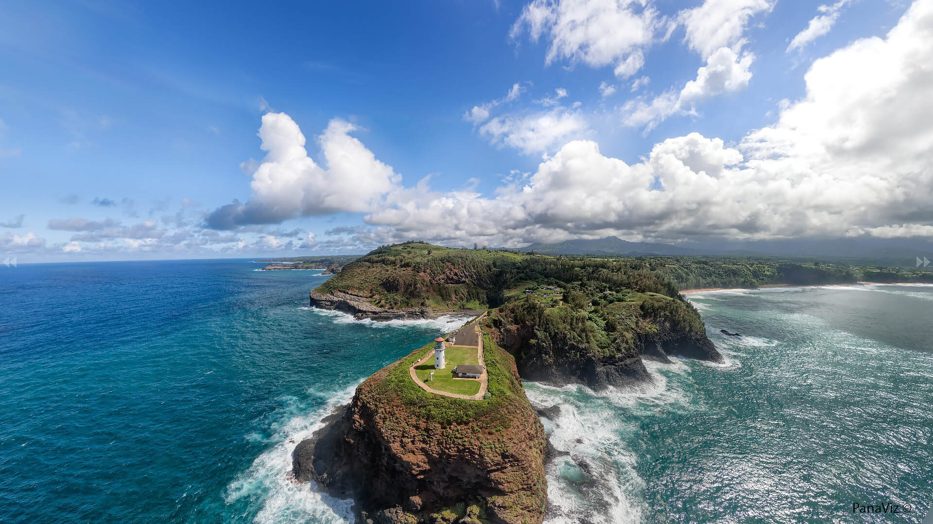 Kilauea Lighthouse Aerial Panorama