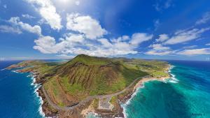 Koko Head Hawaii Aerial Panorama