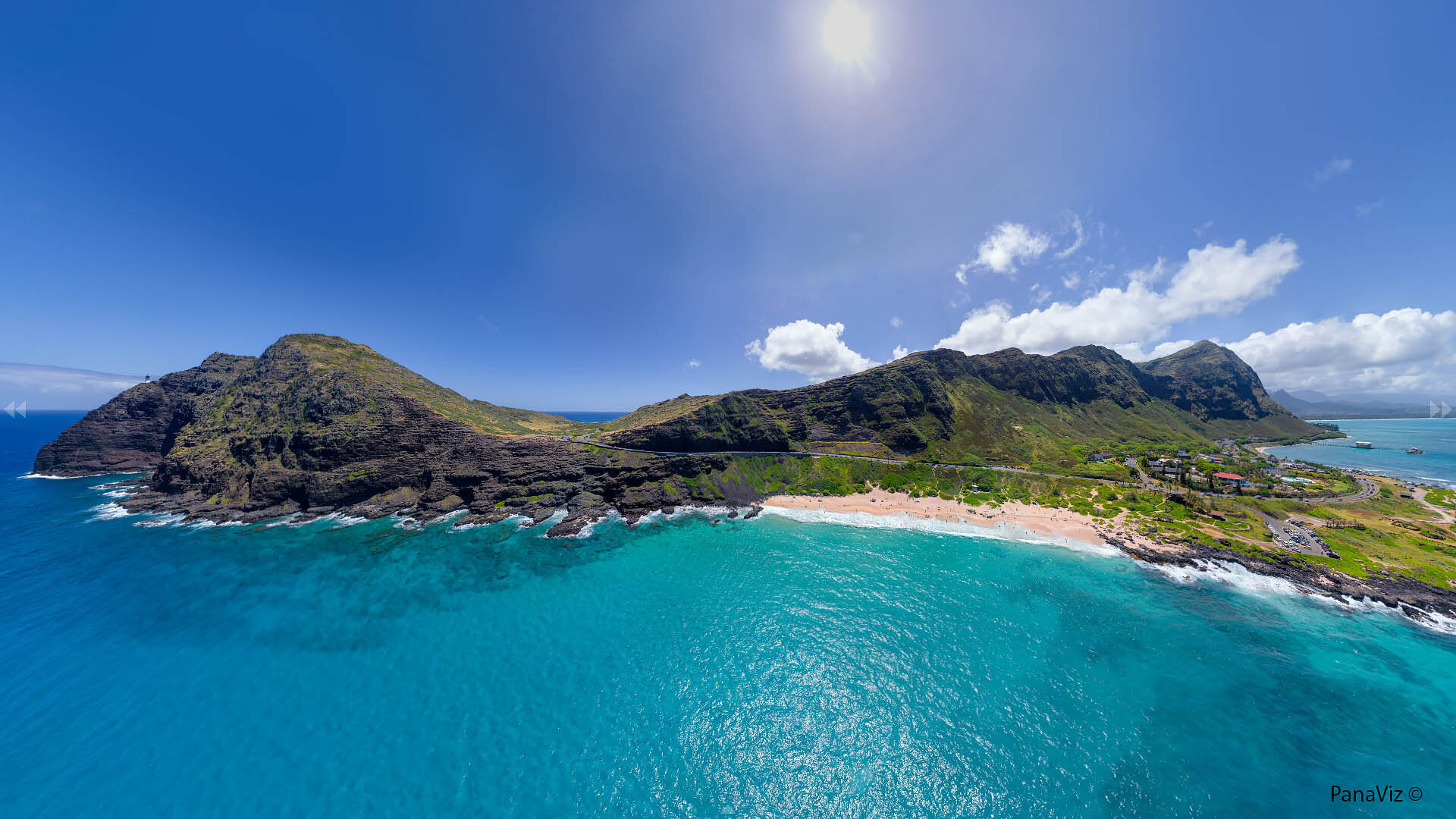 Makaupu'u Beach and Lookout Panorama