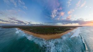 Hawaii Panoramic - Papohaku Beach Molokai Aerial Panorama