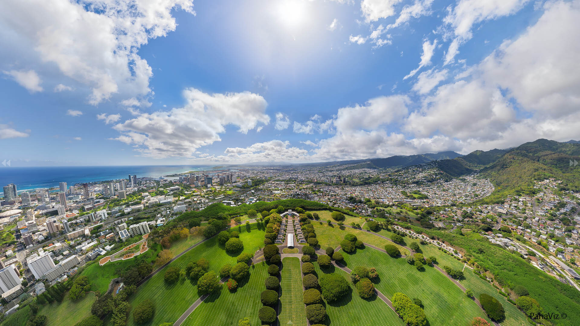 Punchbowl Cemetery Aerial Panorama