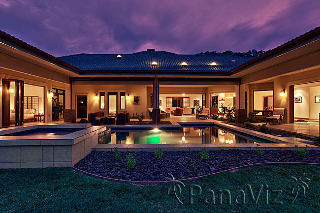 architectural photography of luxury lodging