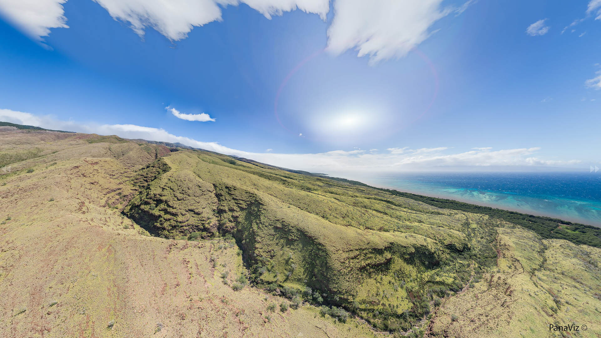 South Molokai Aerial Panorama